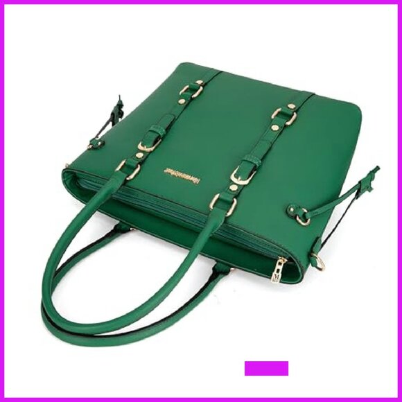 PU Leather Tote Bag Wallet Set Elegant Classic Shoulder Satchel Handbags - Picture 4 of 6